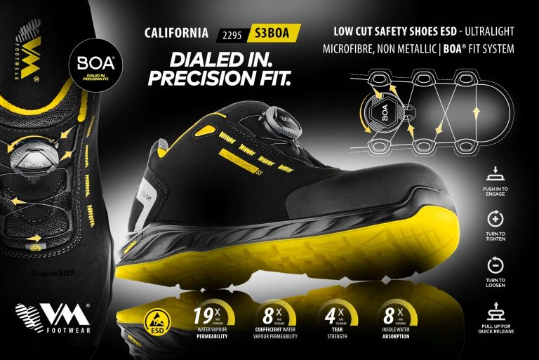 Niske zaštitne cipele California 2295 S3 BOA