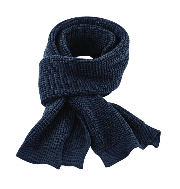 Classic Waffle Knit Scarf - Image 2