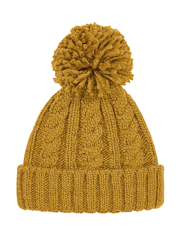 Cable Knit Melange Beanie - Image 4