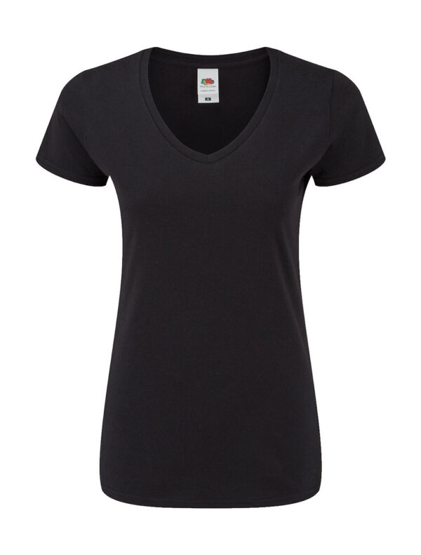 Ladies' Iconic 150 V Neck T - Image 2