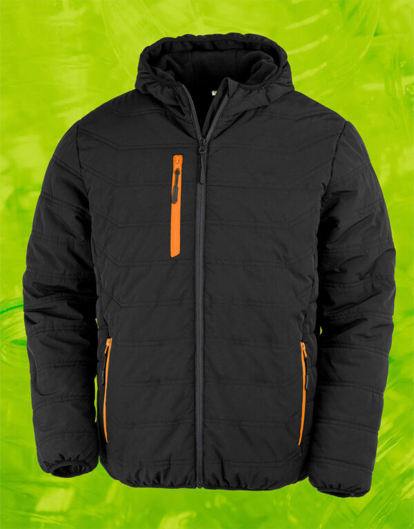 Black Compass Padded Winter Jacket - Image 5