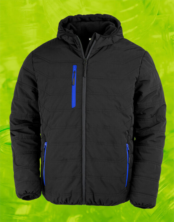 Black Compass Padded Winter Jacket - Image 6