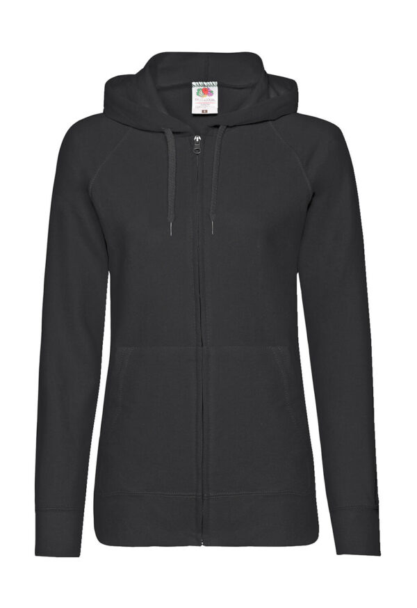 Ladies Lightweight Hooded Sweat Jacket - Image 2