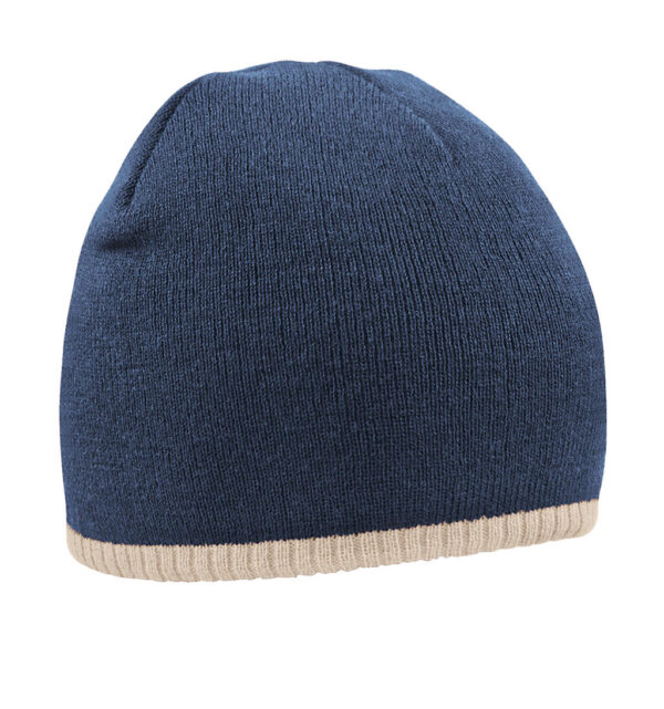 Two-Tone Beanie Knitted Hat - Image 6