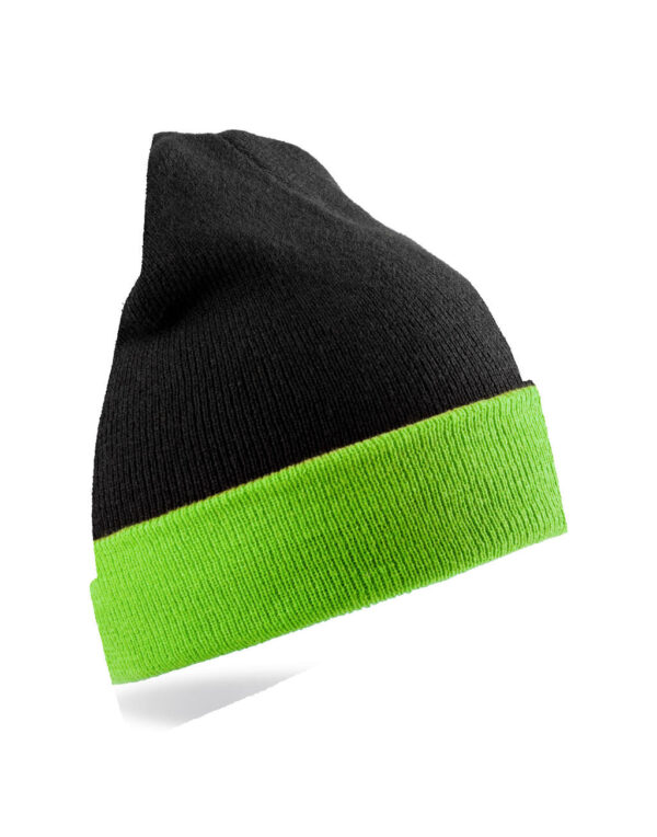 Recycled Black Compass Beanie - Image 3