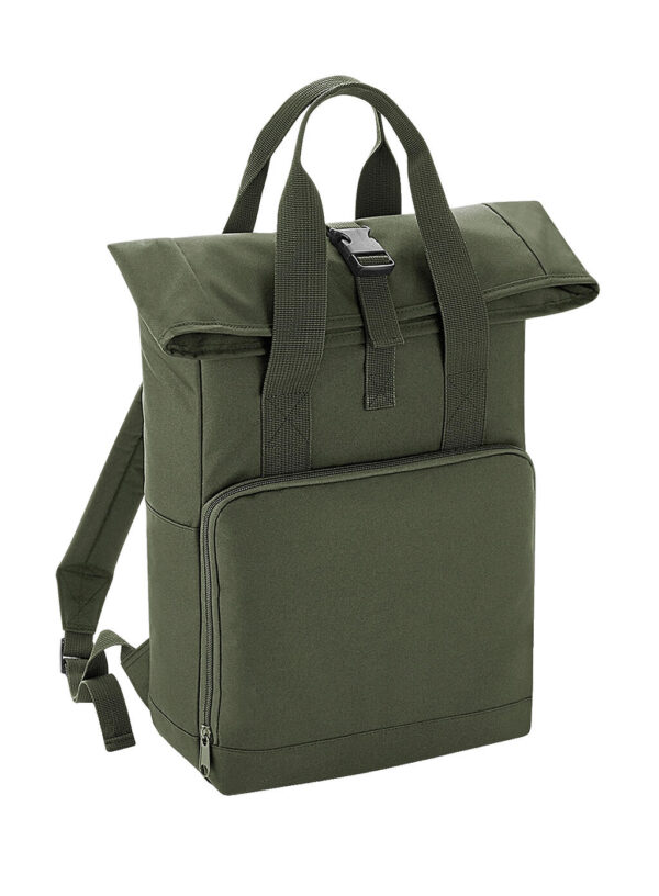 Recycled Twin Handle Roll-Top Backpack - Image 9