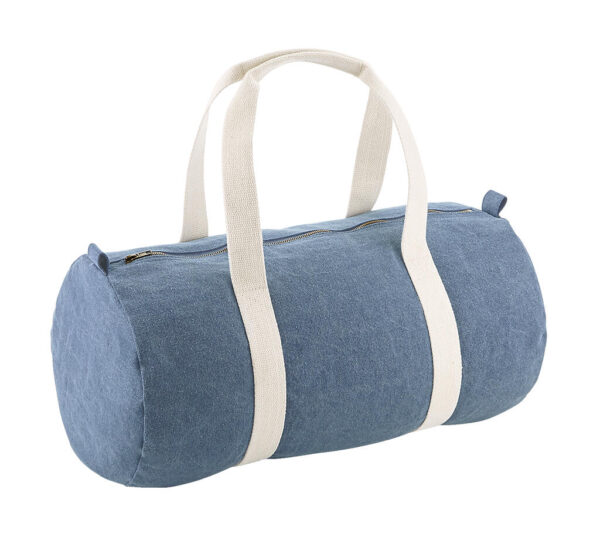 Denim Barrel Bag - Image 2