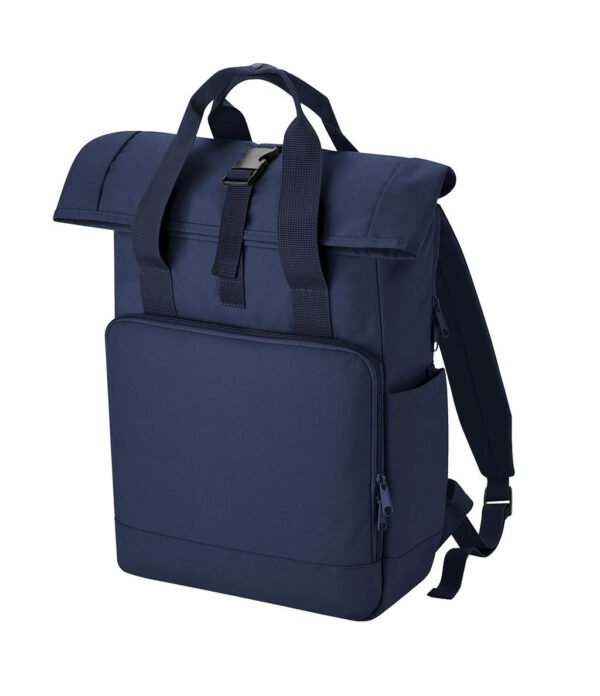 Recycled Twin Handle Roll-Top Laptop Backpack - Image 3