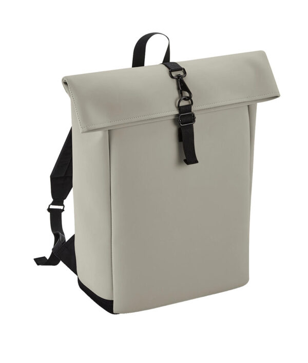 Matte PU Rolltop Backpack - Image 2