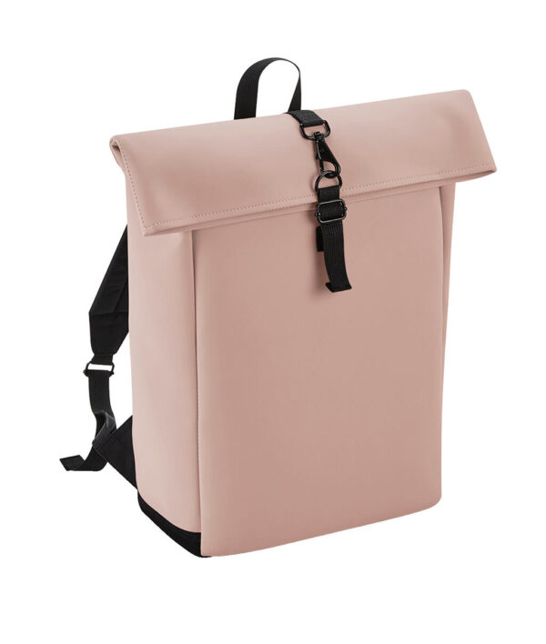 Matte PU Rolltop Backpack - Image 3