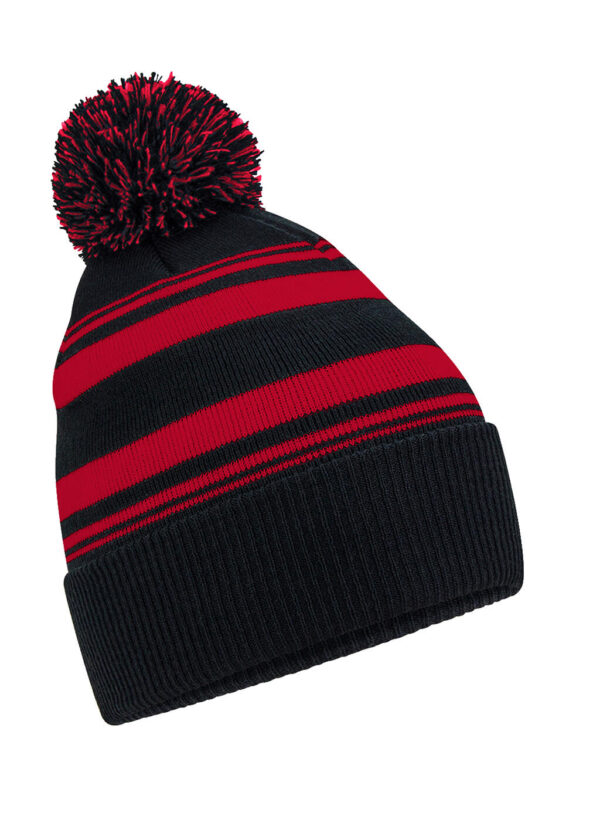 Striped Fan Beanie - Image 2