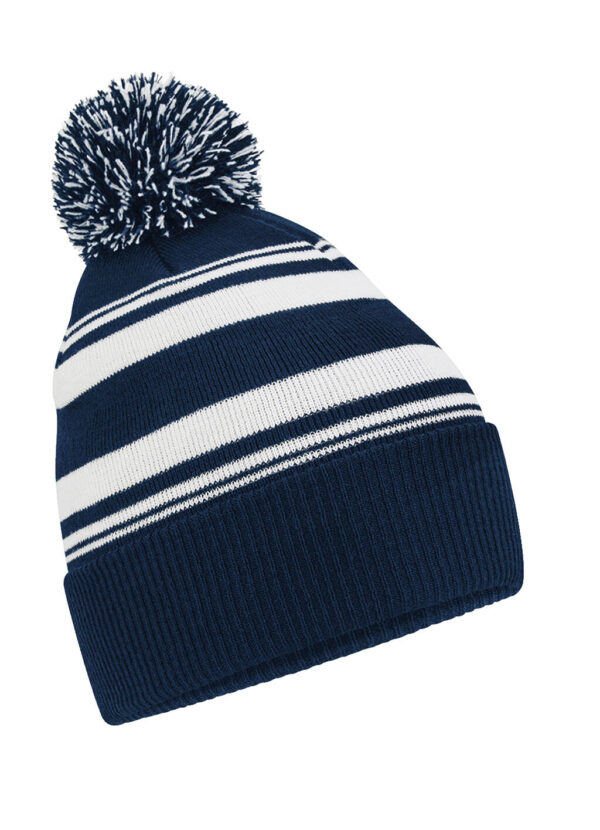 Striped Fan Beanie - Image 3