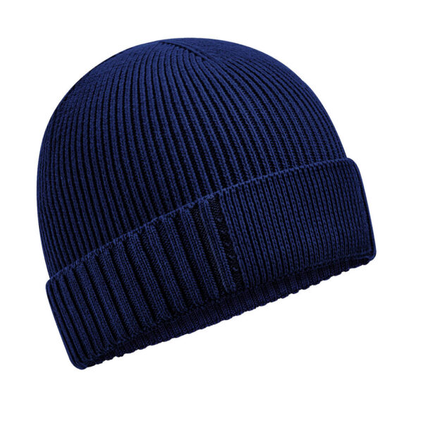 Organic Cotton Engineered Patch Beanie - Image 3