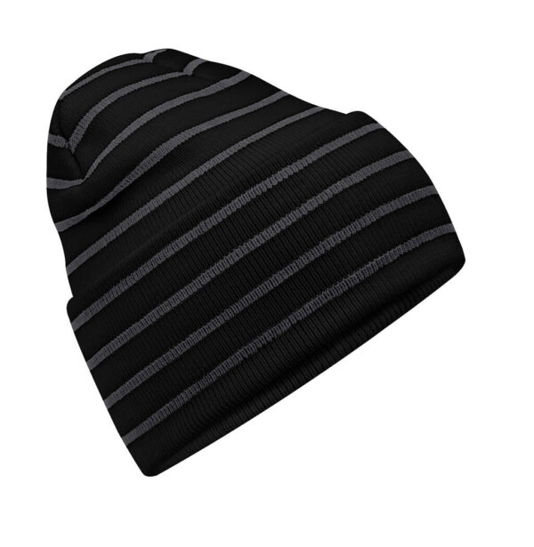 Original Deep Cuffed Striped Beanie - Image 3