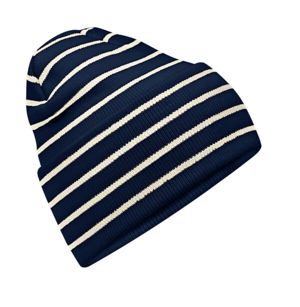 Original Deep Cuffed Striped Beanie - Image 4