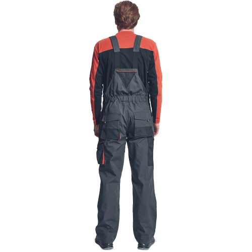 EMERTON FLANNEL bibpants black