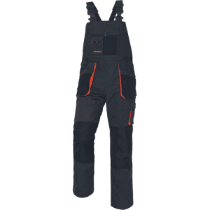 EMERTON FLANNEL bibpants black
