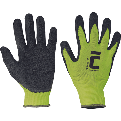 PALAWAN gloves nylon latex palm -
