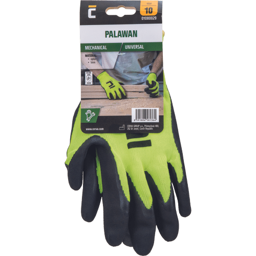 PALAWAN gloves nylon latex palm -