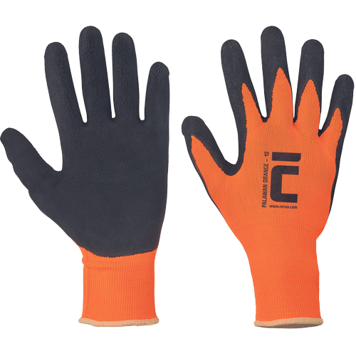 PALAWAN ORANGE gloves nylon/latex