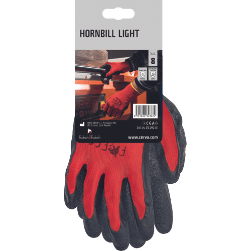 FF HORNBILL LIGHT gloves red/black