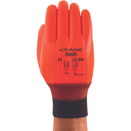 Ansell 23-491/100 Winter Hi-Viz gloves