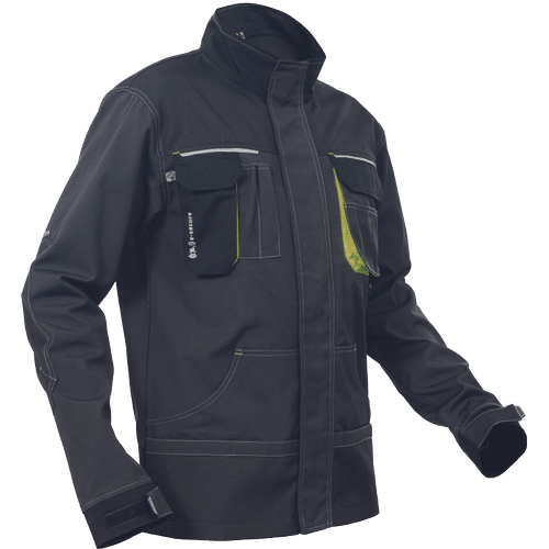 SHELDON jacket anthracite/yellow