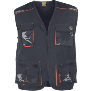 EMERTON STRETCH vest grey camouflage
