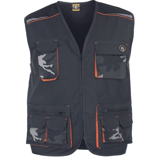 EMERTON STRETCH vest grey camouflage