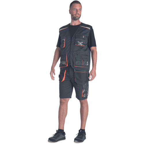 EMERTON STRETCH vest grey camouflage