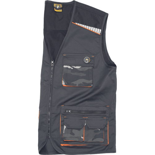 EMERTON STRETCH vest grey camouflage