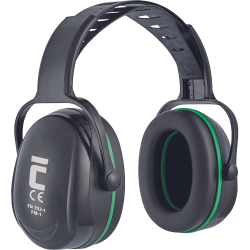 FM-1 earmuff black-green