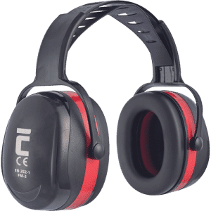 FM-3 earmuff black-red