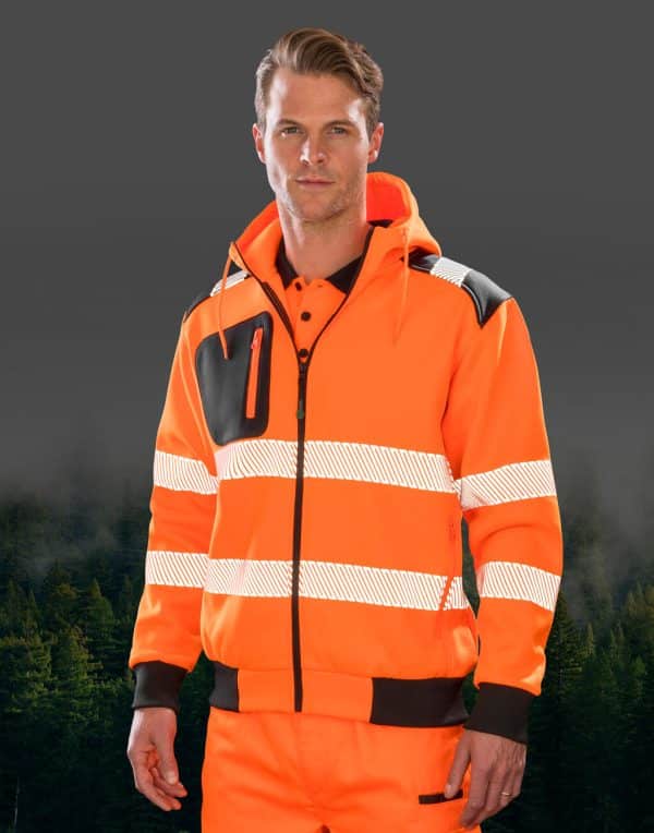 Recycled Robust Zipped Safety Hoody