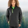 Black Compass Padded Winter Jacket