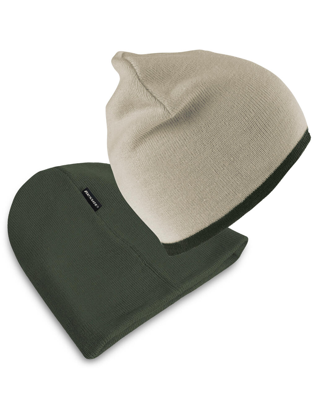 Soft Feel Cuffless Reversible Beanie