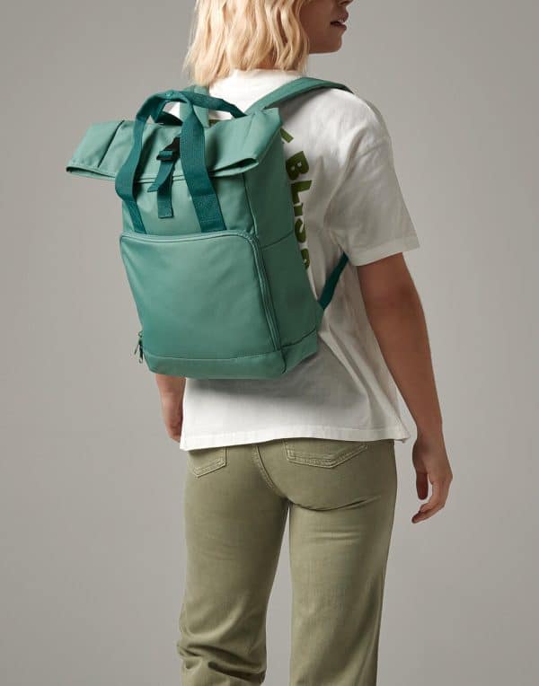 Recycled Twin Handle Roll-Top Backpack