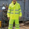Hi-Vis Waterproof Suit