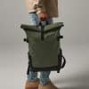 Block Roll-Top Backpack