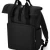 Recycled Twin Handle Roll-Top Laptop Backpack
