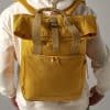 Recycled Twin Handle Roll-Top Laptop Backpack