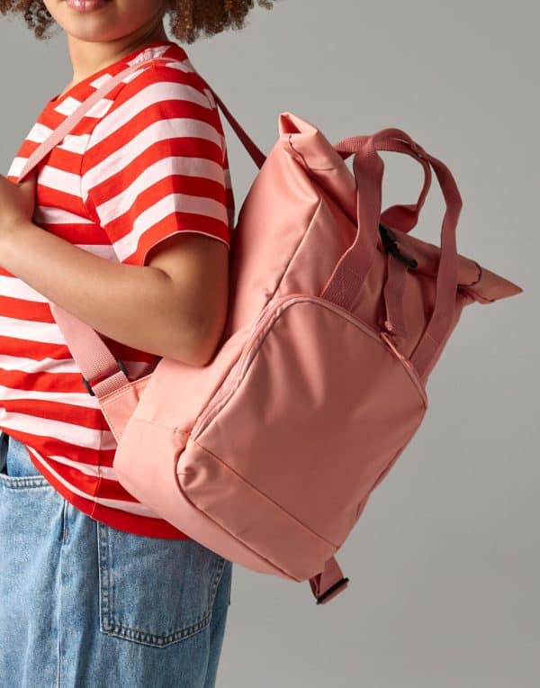 Recycled Mini Twin Handle Roll-Top Backpack