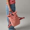 Recycled Mini Twin Handle Roll-Top Backpack