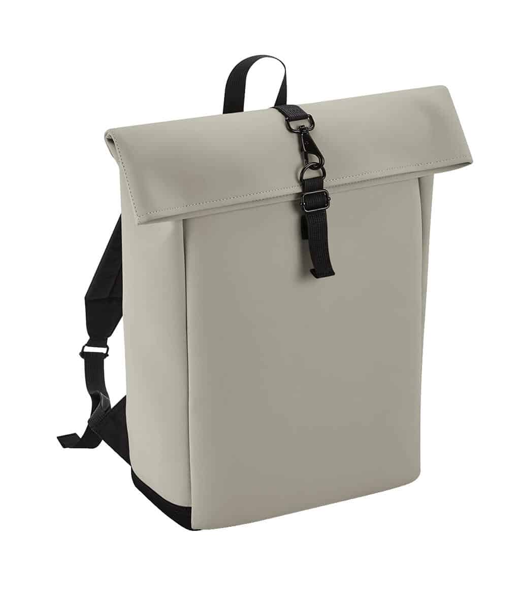 Matte PU Rolltop Backpack