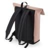 Matte PU Rolltop Backpack