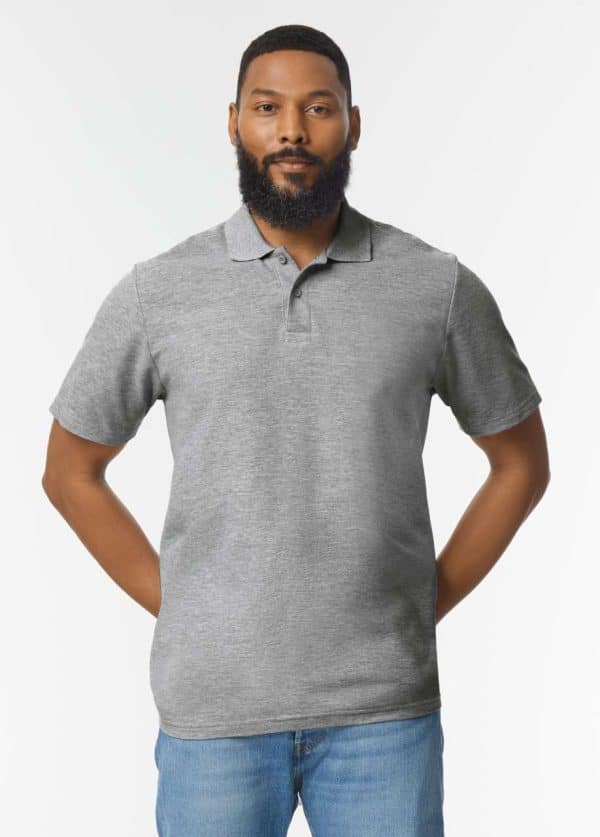 GI64800 SOFTSTYLE® ADULT DOUBLE PIQUÉ POLO