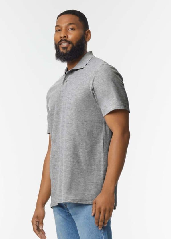 GI64800 SOFTSTYLE® ADULT DOUBLE PIQUÉ POLO