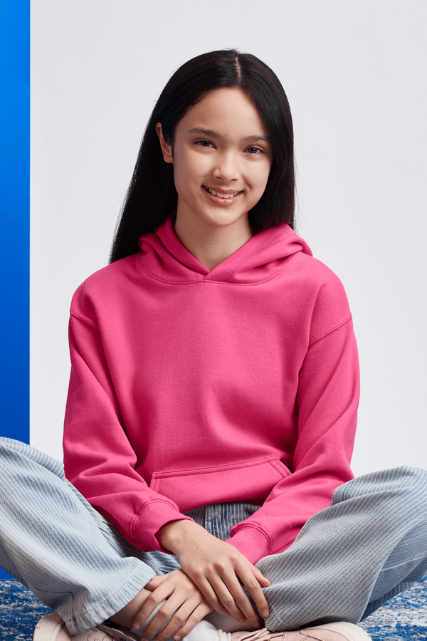 GIBSF500 SOFTSTYLE® MIDWEIGHT FLEECE YOUTH HOODIE