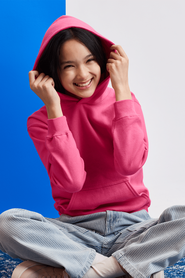 GIBSF500 SOFTSTYLE® MIDWEIGHT FLEECE YOUTH HOODIE
