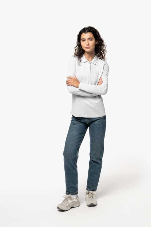 KA244 LADIES' LONG-SLEEVED POLO SHIRT
